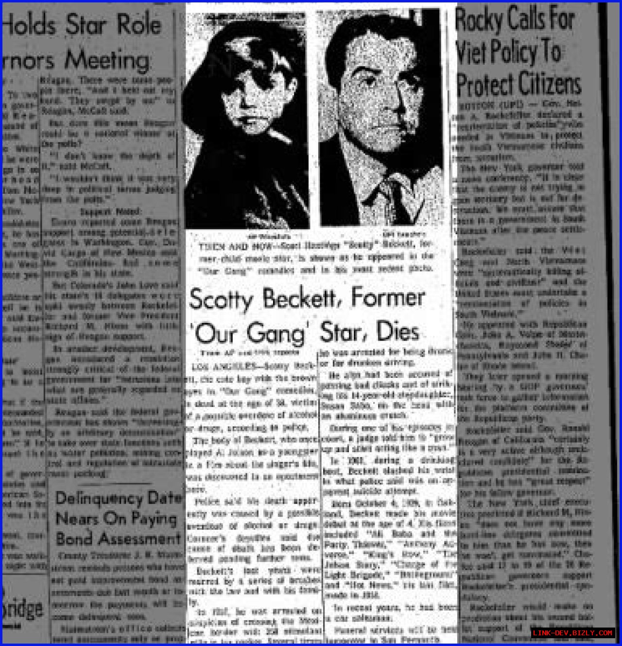 scotty beckett cause of death